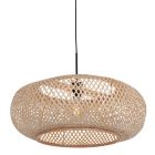 Bamboe met houten hanglamp Maze 7505ZW Zwart Bruin
