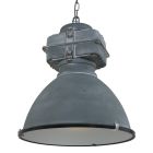 Graue industrielle Hängelampe Densi 7779GR Ø47 cm