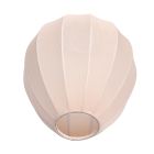 Lampenkap K20121S – Handgemaakt beige linnen druppelkapje Ø25 cm voor E27 armaturen