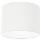 Wit grof Linnen Lampenkap K3084QS Ø 20cm met E27 support