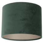 Groen velours lampenkap K3084VS ⌀20cm met E27 support.