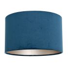 Blauw Velours Lampenkap K7396ZS ⌀30cm met E27 support.