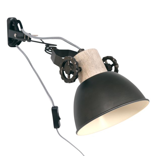 eten Rechthoek in het midden van niets Wandlamp Gearwood 2752A Antraciet