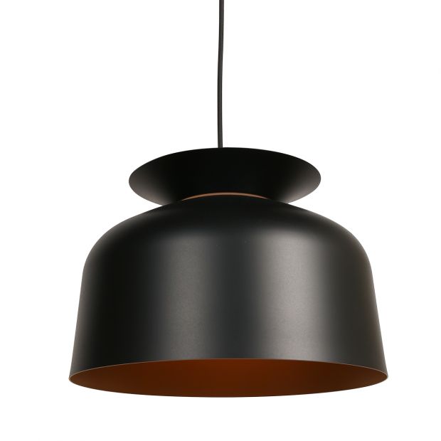 Black and on sale gold pendant light